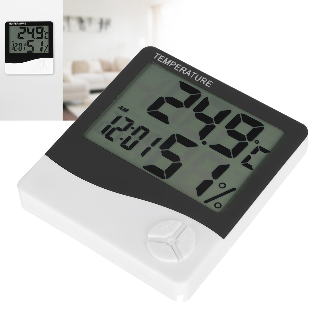 Thermometer Digital - Termometer Dinding dengan Layar Besar untuk