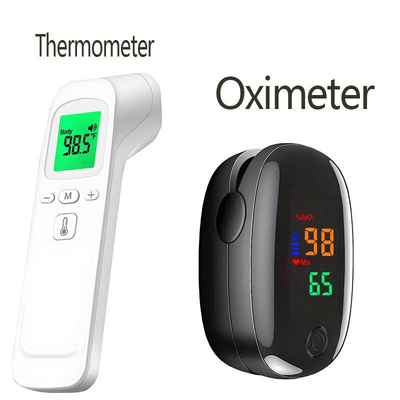 Pulse Oximeter - Termometer Dahi Inframerah Tanpa Sentuhan Celsius