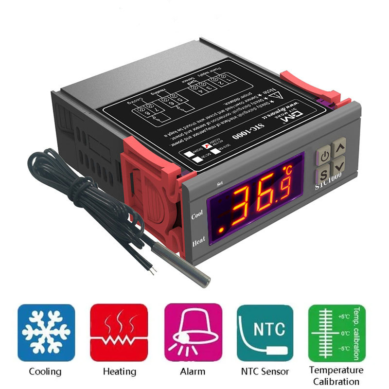 Lab Incubator - Pengontrol Suhu Digital STC-1000, Termostat, Pengatur