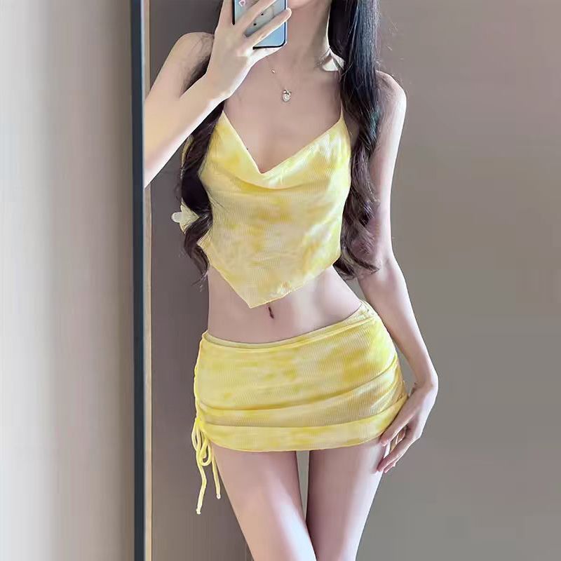 Set Bikini Tie Dye Macaron Wan - Bandage ulasan dan harga